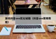 潍坊抖音seo优化秘籍（抖音seo使用教程）