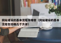 网站建设的基本流程有哪些（网站建设的基本流程包括哪几个方面）