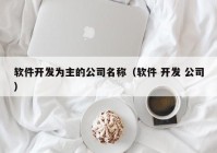 软件开发为主的公司名称（软件 开发 公司）